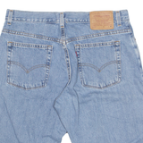 LEVI'S Cut Off Low Rise 577 Womens Denim Shorts Blue M W34