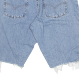 LEVI'S Cut Off Low Rise 577 Womens Denim Shorts Blue M W34