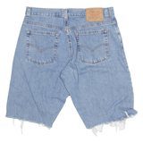 LEVI'S Cut Off Low Rise 577 Womens Denim Shorts Blue M W34
