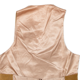 GUSTO Mens Blazer Waistcoat Brown Leather Suede L