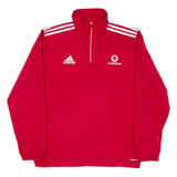 ADIDAS Mens Pullover Jacket Red M