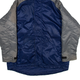 NIKE Mens Jacket Grey Nylon Hooded L