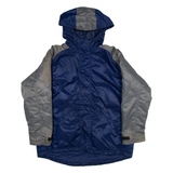 NIKE Mens Jacket Grey Nylon Hooded L