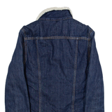 LEVI'S Womens Sherpa Lined Denim Jacket Blue XS