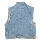 LEVI'S Womens Denim Gilet Blue L