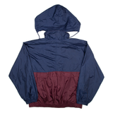 DUNBROOKE Mens Jacket Blue Nylon 90s Hooded XL