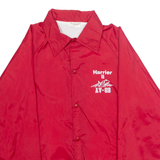 AUBURAM Mens Coach Jacket Red Nylon M