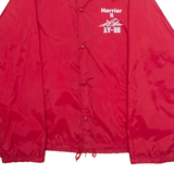 AUBURAM Mens Coach Jacket Red Nylon M