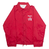 AUBURAM Mens Coach Jacket Red Nylon M