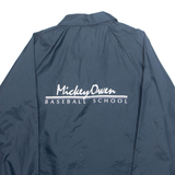 AUBURAM Mens Coach Jacket Blue Nylon L