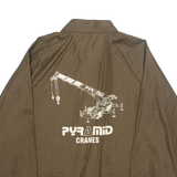 CARDINAL Mens Coach Jacket Brown Nylon L