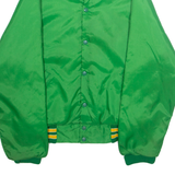 MAJESTIC Mens Varsity Jacket Green USA M