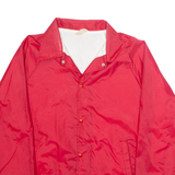 AUBURAM Mens Coach Jacket Red Nylon L