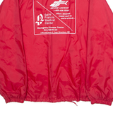 AUBURAM Mens Coach Jacket Red Nylon L