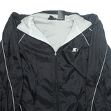 STARTER Mens Track Jacket Black Nylon S