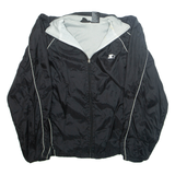 STARTER Mens Track Jacket Black Nylon S