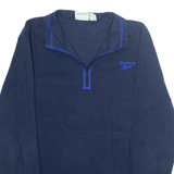REEBOK Mens Fleece Jacket Blue M
