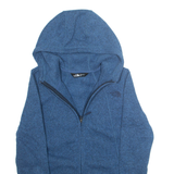 THE NORTH FACE Womens Fleece Jacket Blue Hooded S
