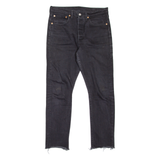 LEVI'S 501S Jeans Womens Black Skinny Straight W30 L27