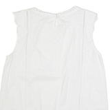 PHASE EIGHT Womens Vest White Sleeveless UK 12