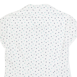 LAURA ASHLEY Womens Printed Shirt White Collared Polka Dot UK 12
