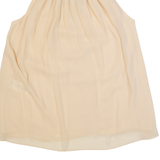 REISS Womens Vests Top Cream Sleeveless UK 10