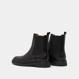 Boots Agen Cuir Noir