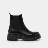 Boots Amandine Cuir Noir