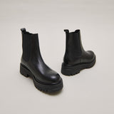Boots Amandine Cuir Noir