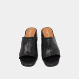 Mules Butterfly Cuir Noir