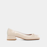 Ballerines Dybil Vernis Plisse Ecru