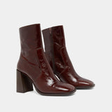 088- Vidal Cuir Brillant Chocolat