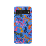 Electric Blue Jungle Cat Google Pixel 8 Case