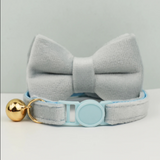 Anypet Small Sky Blue Bow Cat Collar with Safety Buckle, Bell & Durable Adjustable Strap – Stylish Comfortable Pet Accessory for Cats