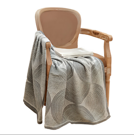 Anycozy Paisley Grey Throw Blanket – Soft Camping Mat & Cozy Home Décor