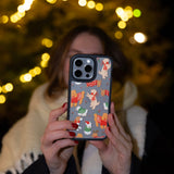 Clear Jolly Doggos iPhone 13 Pro Max Case With Black Ridge