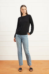 Sloane Crewneck in Black