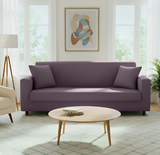 Anyseat 3-Seater Sofa Cover – Plain Purple Style Slipcover for Living Room Chair Protection