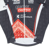 Cycling Mens Jersey Black Long Sleeve 1/2 Zip L