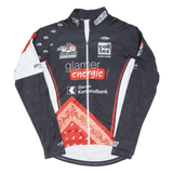 Cycling Mens Jersey Black Long Sleeve 1/2 Zip L