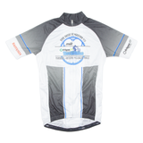 Cycling Mens Jersey White 1/2 Zip S