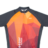 Cycling Mens Jersey Orange 1/2 Zip M