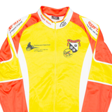 Cycling Mens Jersey Yellow Long Sleeve 1/2 Zip M