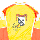 Cycling Mens Jersey Yellow Long Sleeve 1/2 Zip M