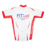 Cycling Mens Jersey White 1/2 Zip L