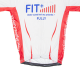 Cycling Mens Jersey White 1/2 Zip M