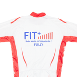 Cycling Mens Jersey White 1/2 Zip M