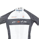 Cycling Mens Jersey White 1/2 Zip S