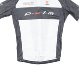 Cycling Mens Jersey White 1/2 Zip S
