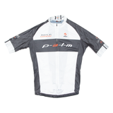 Cycling Mens Jersey White 1/2 Zip S